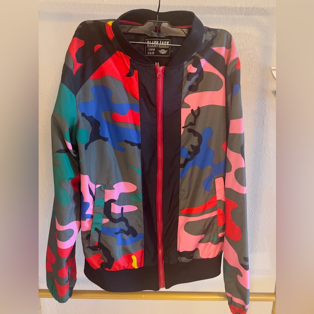 Mens Camouflage Bomber Jacket